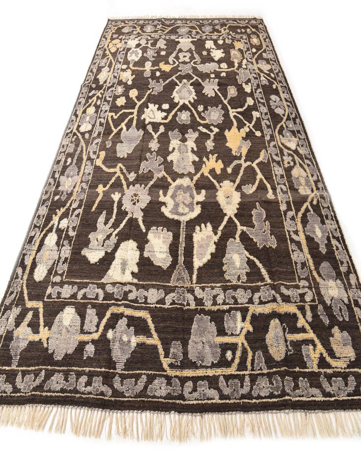 Detail image of  9' x 12' 4  Hand Knotted Oushak Wool Rug