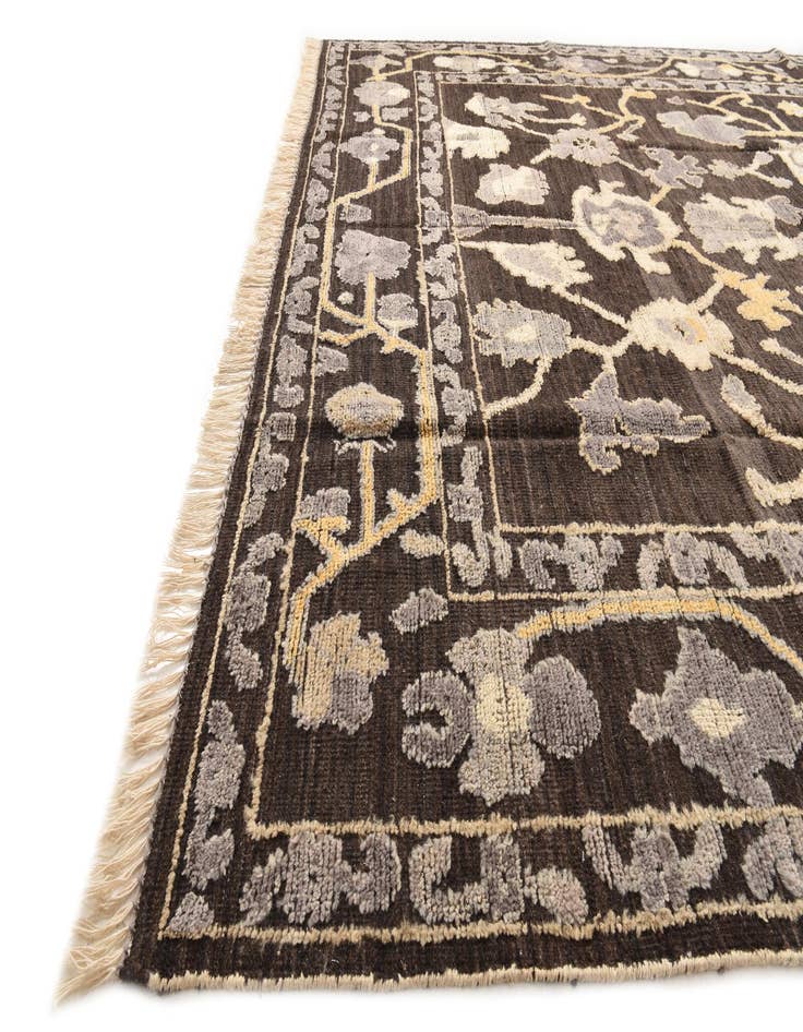 Detail image of  9' x 12' 4  Hand Knotted Oushak Wool Rug