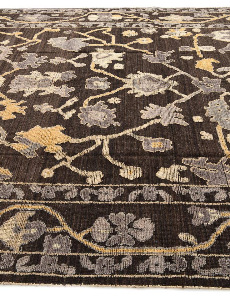 Detail image of  9' x 12' 4  Hand Knotted Oushak Wool Rug