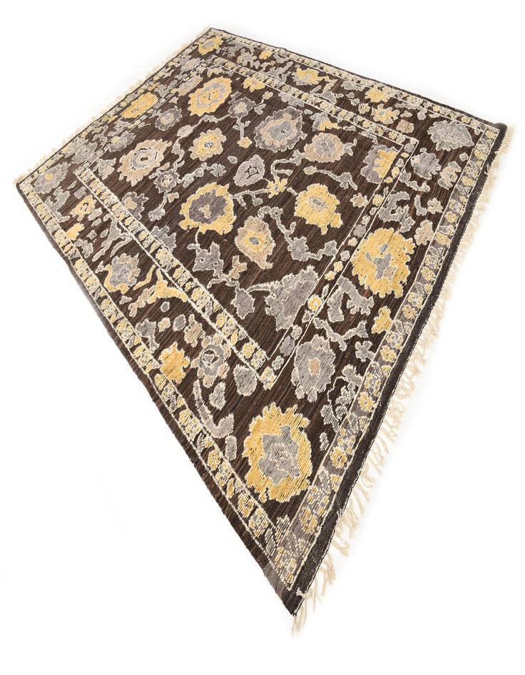 Detail image of  9' x 12' 2  Hand Knotted Oushak Wool Rug