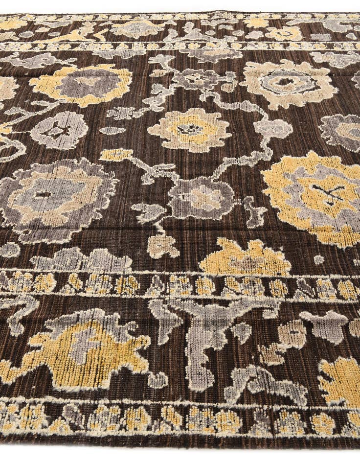 Detail image of  9' x 12' 2  Hand Knotted Oushak Wool Rug