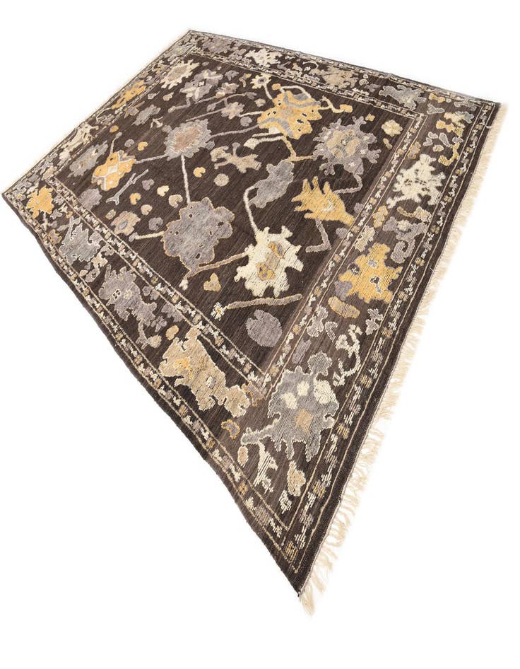 Detail image of  10' x 14' 10  Hand Knotted Oushak Wool Rug