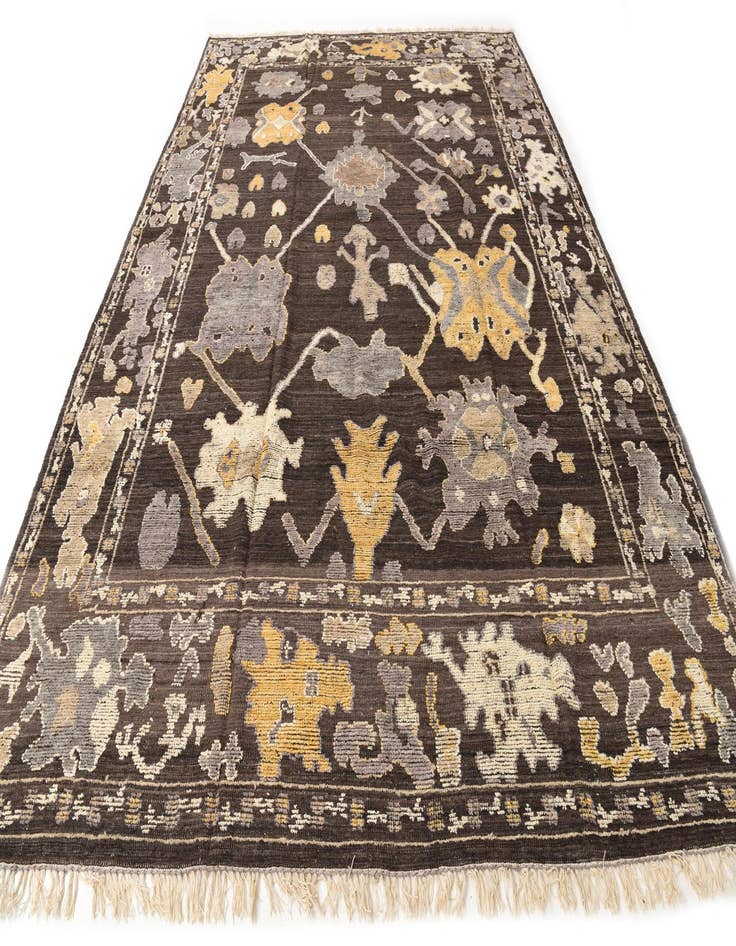 Detail image of  10' x 14' 10  Hand Knotted Oushak Wool Rug