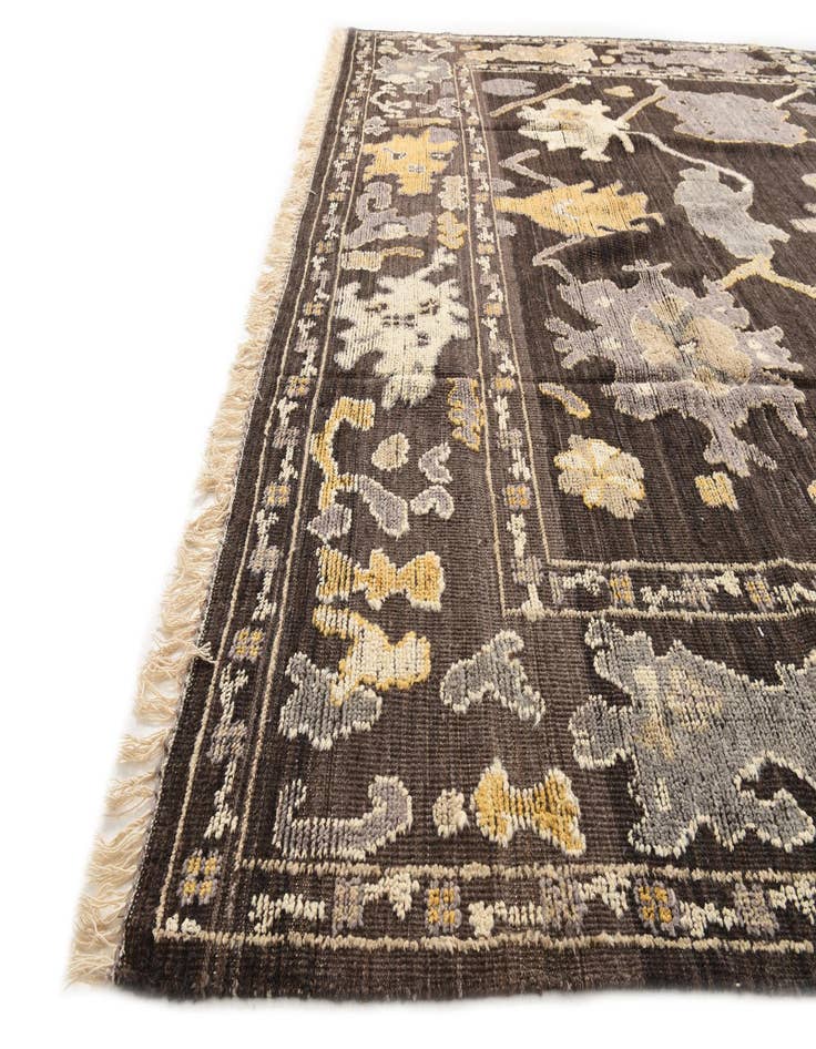Detail image of  10' x 14' 10  Hand Knotted Oushak Wool Rug