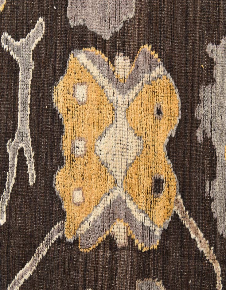 Detail image of  10' x 14' 10  Hand Knotted Oushak Wool Rug