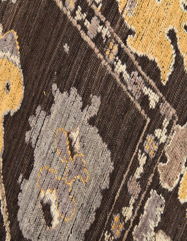 Detail image of  10' x 14' 10  Hand Knotted Oushak Wool Rug