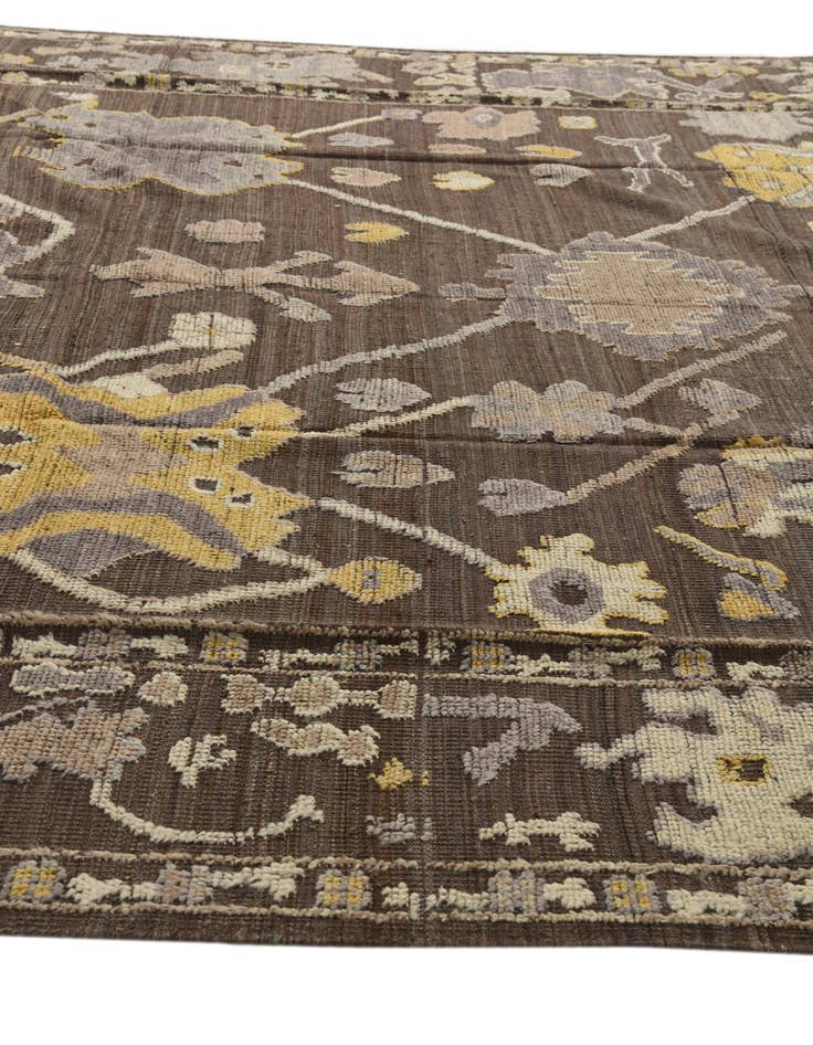 Detail image of  9' 1 x 12'  Hand Knotted Oushak Wool Rug