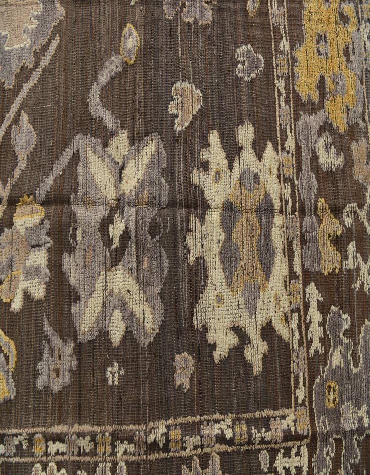 Detail image of  9' 1 x 12'  Hand Knotted Oushak Wool Rug