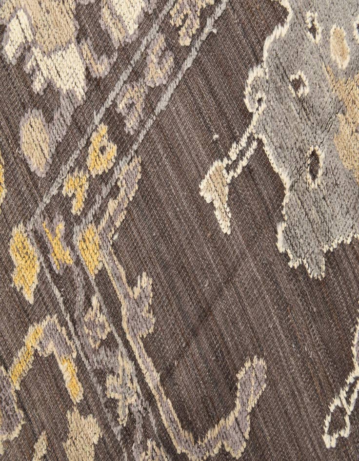 Detail image of  9' x 12'  Hand Knotted Oushak Wool Rug