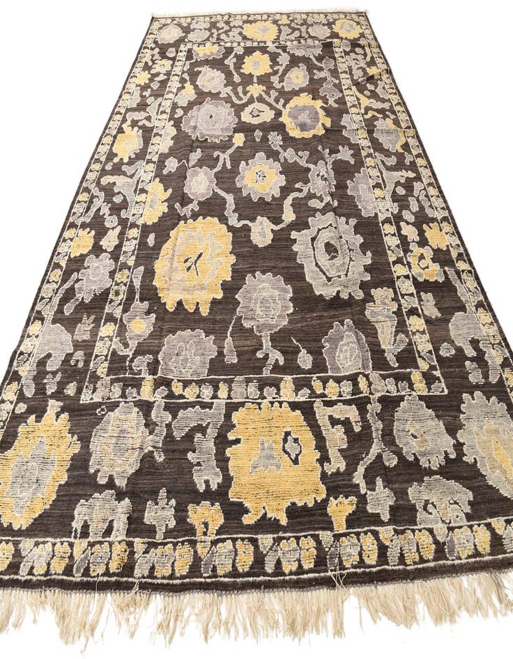 Detail image of  10' x 14' 5  Hand Knotted Oushak Wool Rug