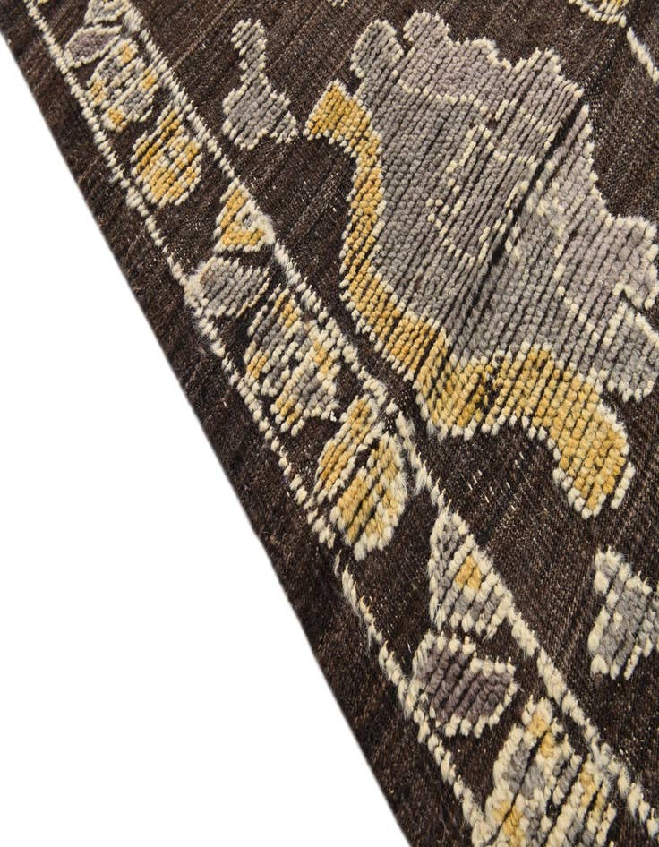 Detail image of  10' x 14' 5  Hand Knotted Oushak Wool Rug