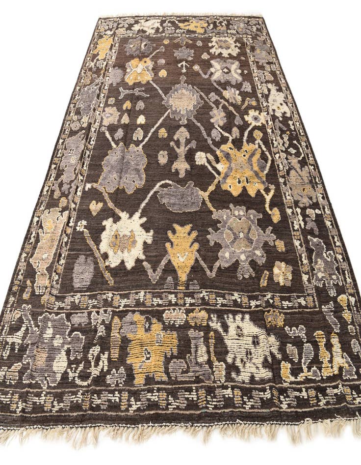 Detail image of  8' 10 x 12' 2  Hand Knotted Oushak Wool Rug