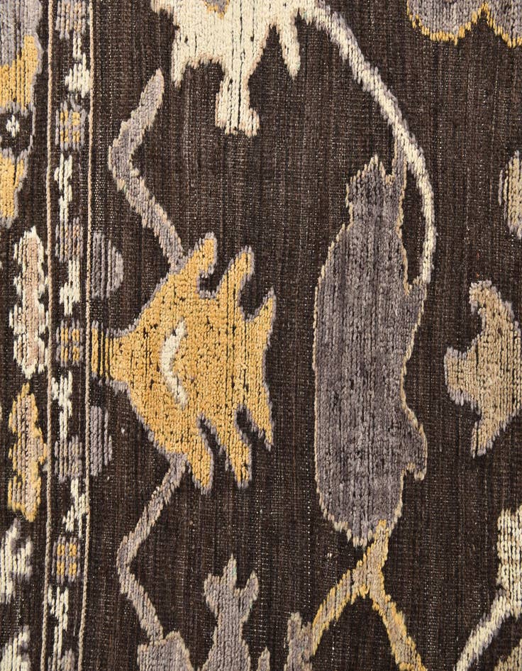 Detail image of  8' 10 x 12' 2  Hand Knotted Oushak Wool Rug