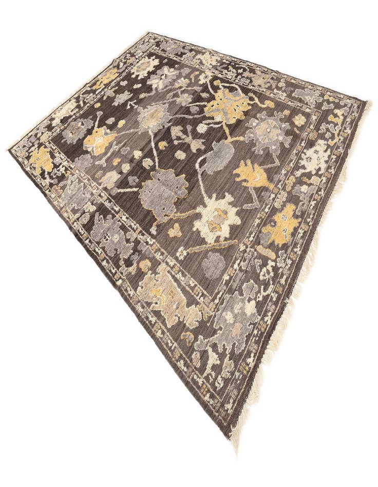 Detail image of  9' 1 x 12' 7  Hand Knotted Oushak Wool Rug