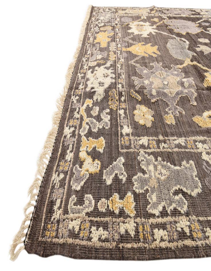 Detail image of  9' 1 x 12' 7  Hand Knotted Oushak Wool Rug