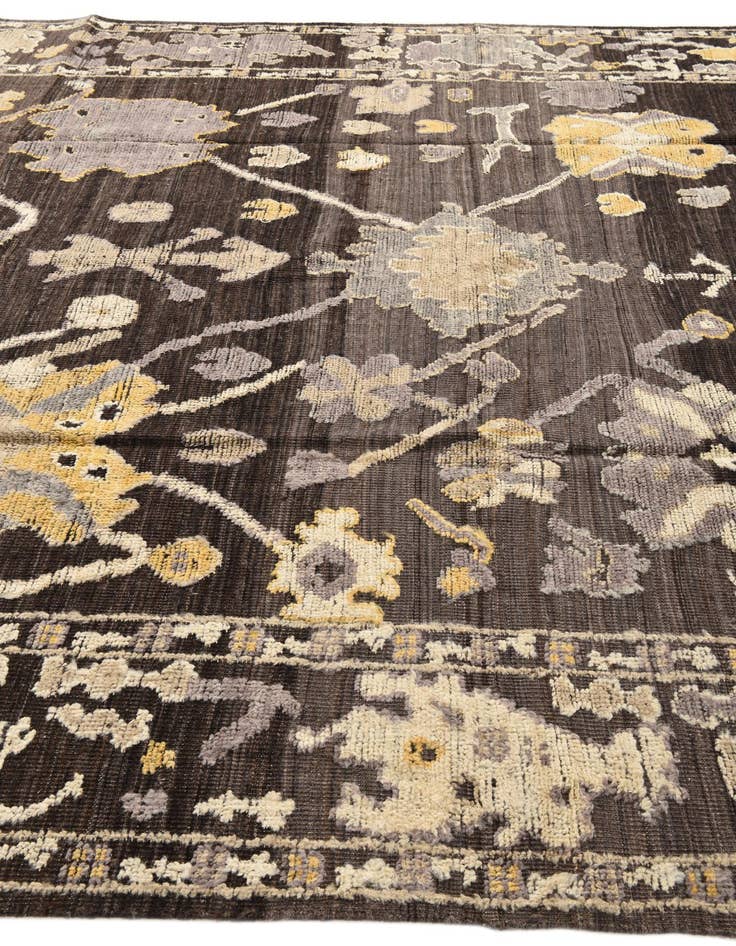 Detail image of  9' 1 x 12' 7  Hand Knotted Oushak Wool Rug