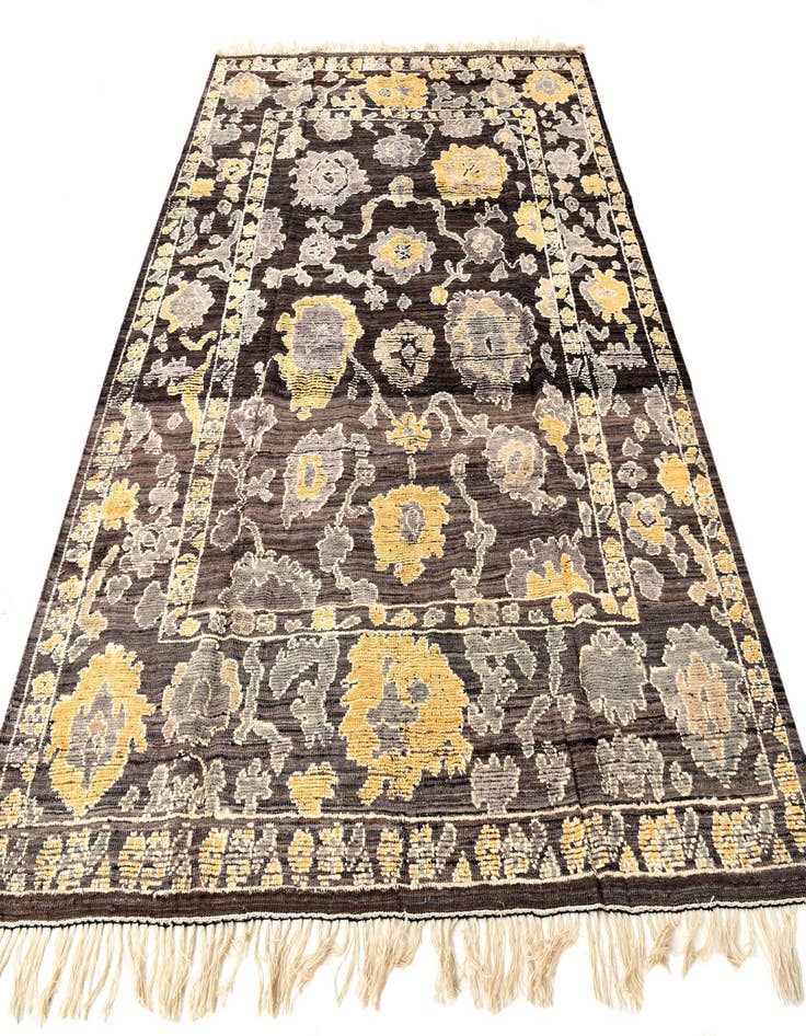 Detail image of  8' 3 x 10' 3  Hand Knotted Oushak Wool Rug