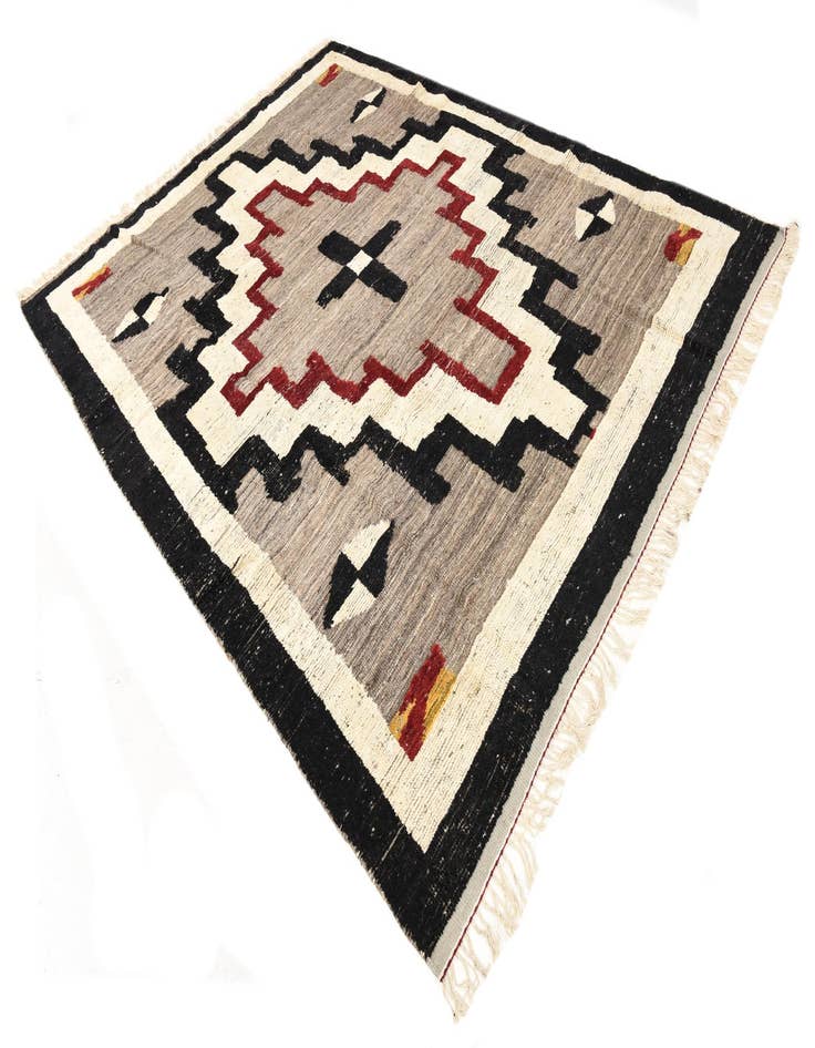 Detail image of  8' x 10' 3  Hand Knotted Oushak Wool Rug