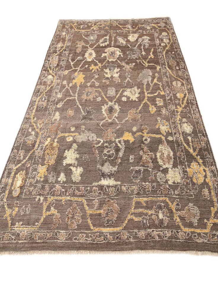 Detail image of  8' x 10'  Hand Knotted Oushak Wool Rug