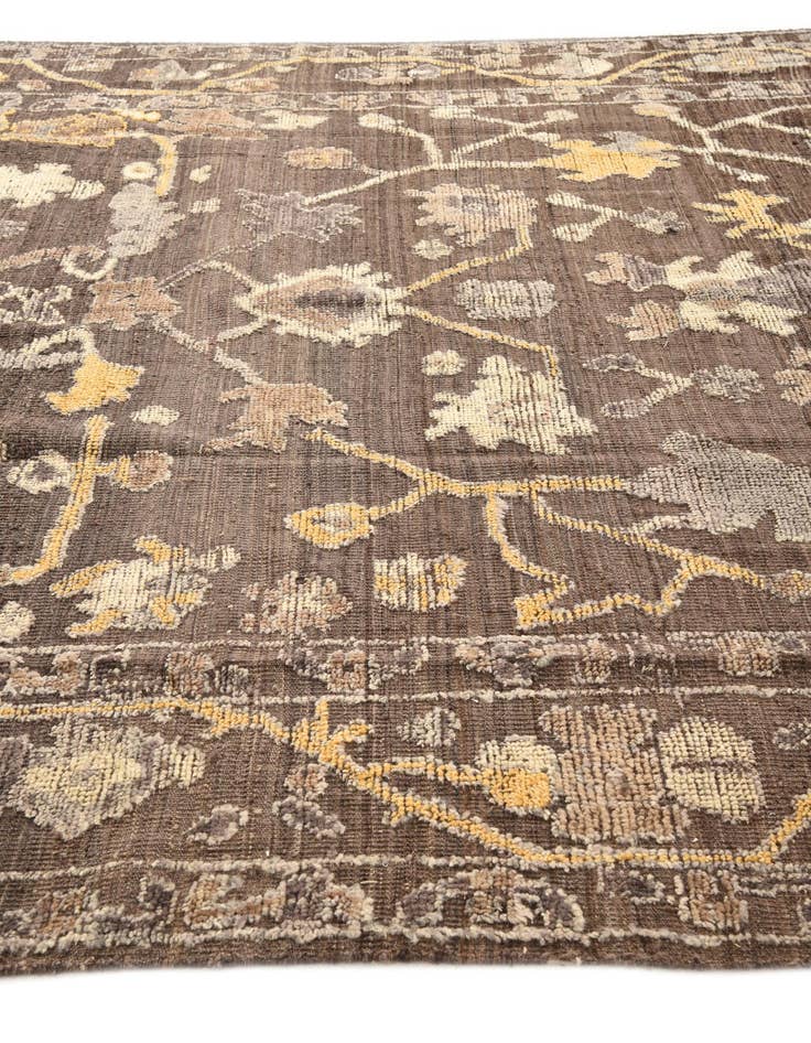 Detail image of  8' x 10'  Hand Knotted Oushak Wool Rug