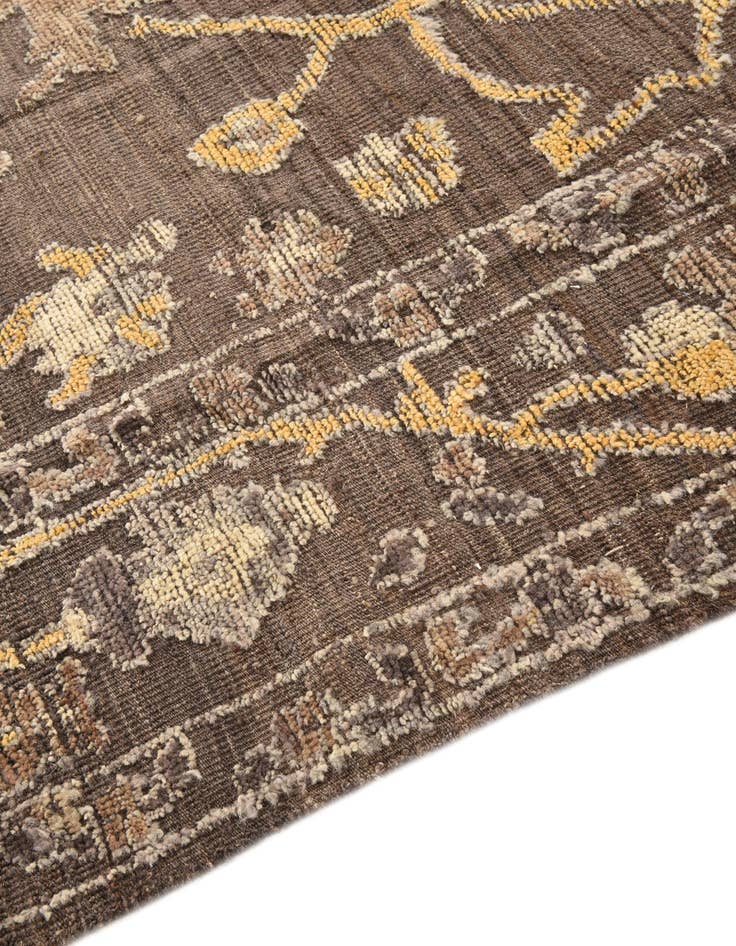 Detail image of  8' x 10'  Hand Knotted Oushak Wool Rug