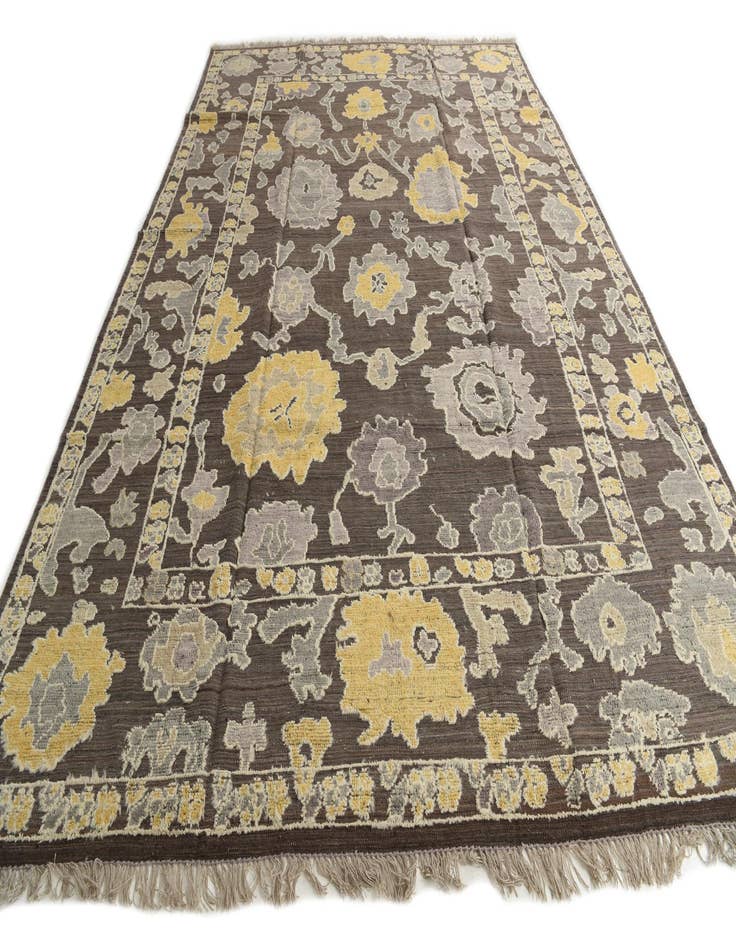 Detail image of  9' 8 x 14' 3  Hand Knotted Oushak Wool Rug