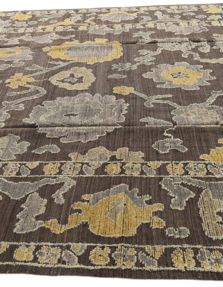 Detail image of  9' 8 x 14' 3  Hand Knotted Oushak Wool Rug