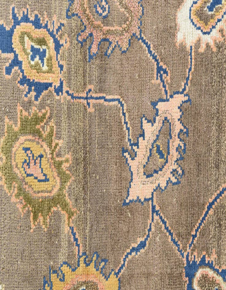 Detail image of  5' 3 x 8' 5  Hand Knotted Oushak Rug