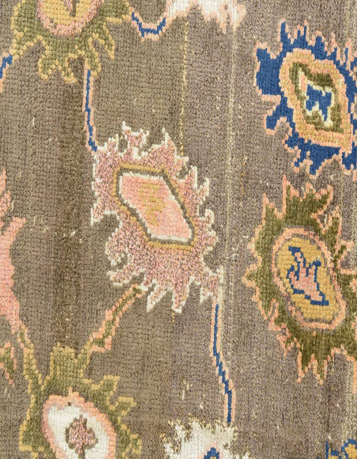 Detail image of  5' 3 x 8' 5  Hand Knotted Oushak Rug