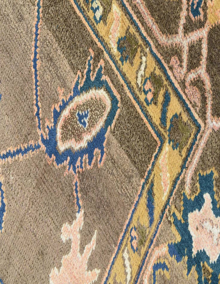 Detail image of  5' 3 x 8' 5  Hand Knotted Oushak Rug