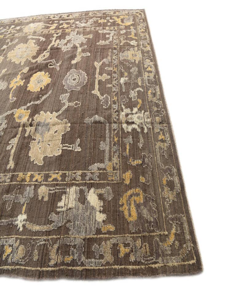 Detail image of  10' 1 x 14' 2  Hand Knotted Oushak Wool Rug