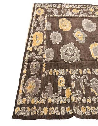 Detail image of  8' 1 x 10' 6  Hand Knotted Oushak Wool Rug