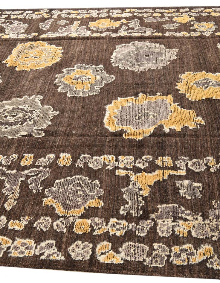 Detail image of  8' 1 x 10' 6  Hand Knotted Oushak Wool Rug