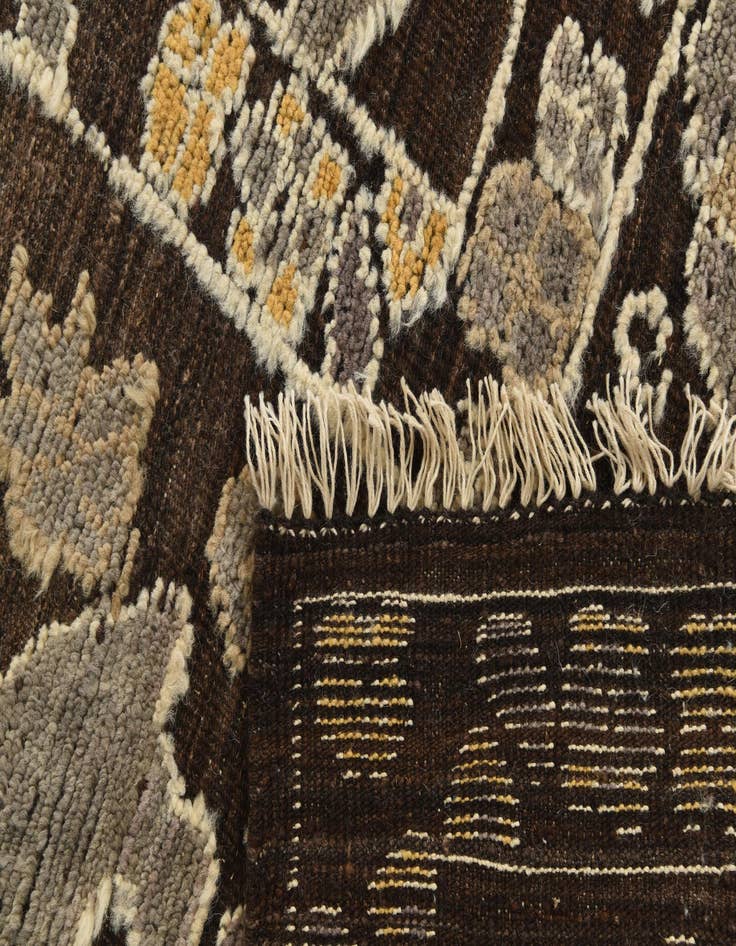 Detail image of  10' 4 x 14' 4  Hand Knotted Oushak Wool Rug