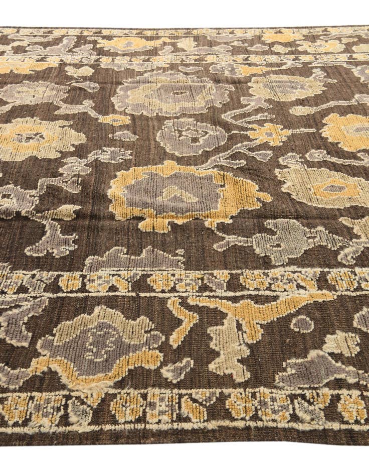 Detail image of  9' 3 x 12' 5  Hand Knotted Oushak Wool Rug