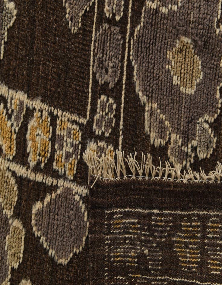 Detail image of  9' 3 x 12' 5  Hand Knotted Oushak Wool Rug