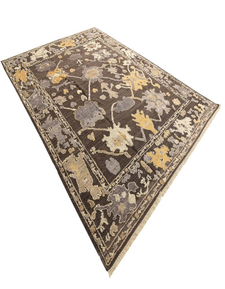 Detail image of  10' 2 x 14'  Hand Knotted Oushak Wool Rug