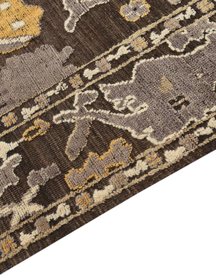 Detail image of  10' 2 x 14'  Hand Knotted Oushak Wool Rug