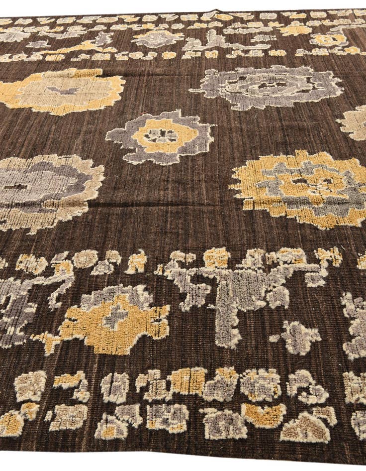 Detail image of  10' x 13' 9  Hand Knotted Oushak Wool Rug