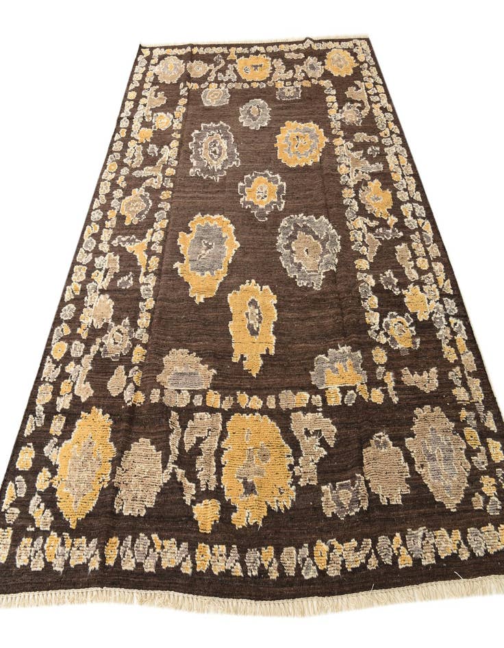 Detail image of  8' 2 x 10' 3  Hand Knotted Oushak Wool Rug