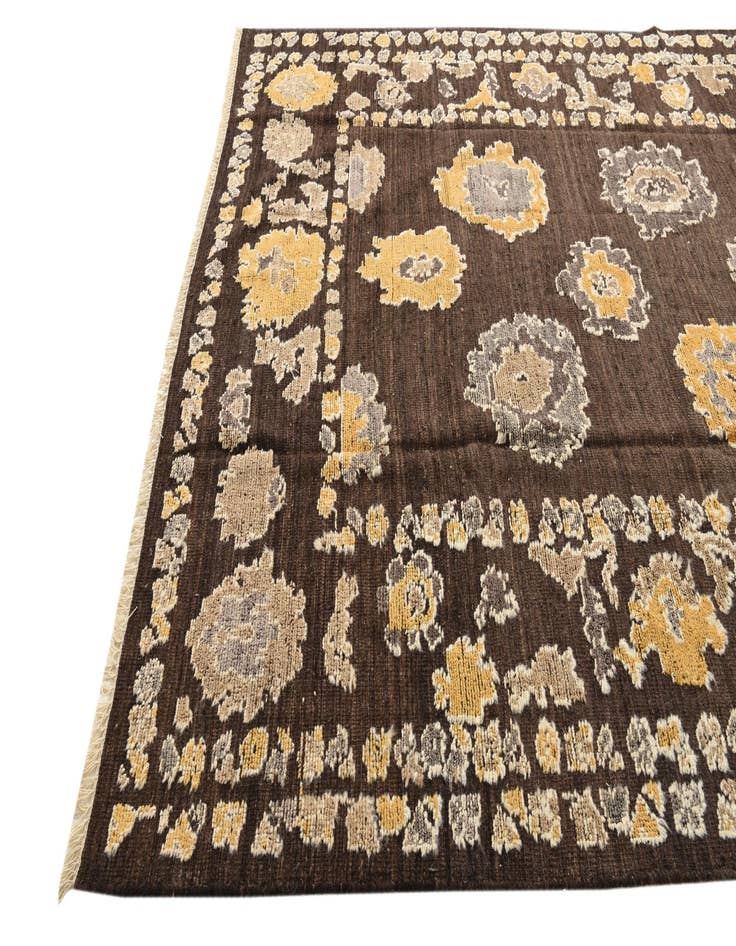 Detail image of  8' 2 x 10' 3  Hand Knotted Oushak Wool Rug