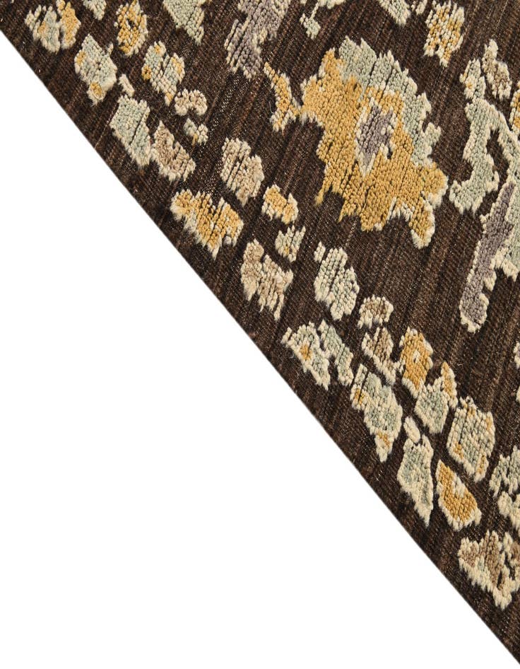 Detail image of  9' 1 x 12'  Hand Knotted Oushak Wool Rug