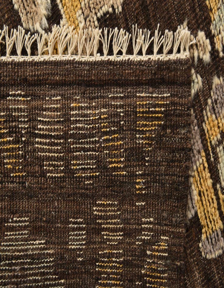 Detail image of  9' 1 x 12'  Hand Knotted Oushak Wool Rug