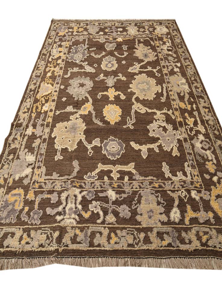 Detail image of  8' 2 x 10' 5  Hand Knotted Oushak Wool Rug