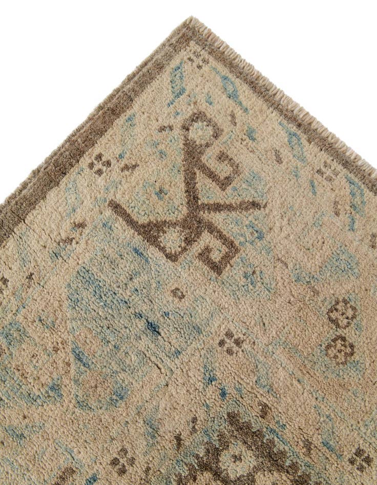 Detail image of  4' 11 x 6' 2  Hand Knotted Oushak Wool Rug