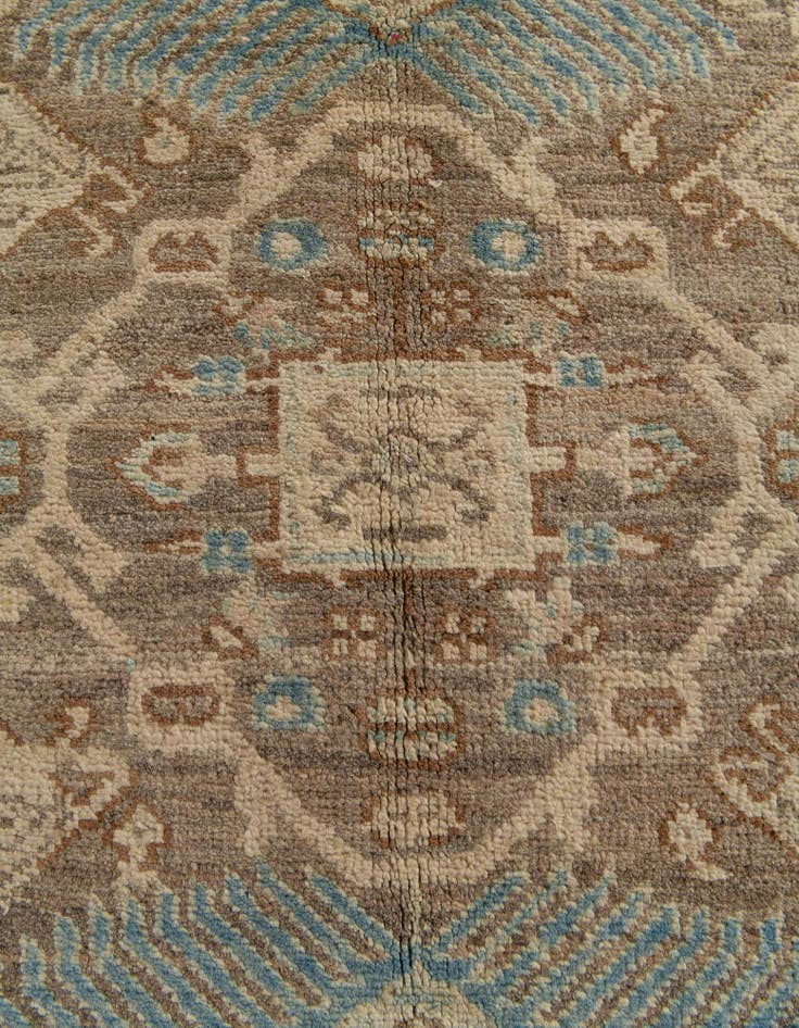 Detail image of  4' 11 x 6' 2  Hand Knotted Oushak Wool Rug
