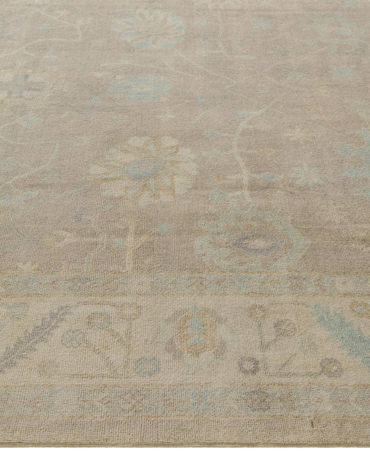 Detail image of 8' 8 x 12' Hand Knotted Oushak Wool Rug