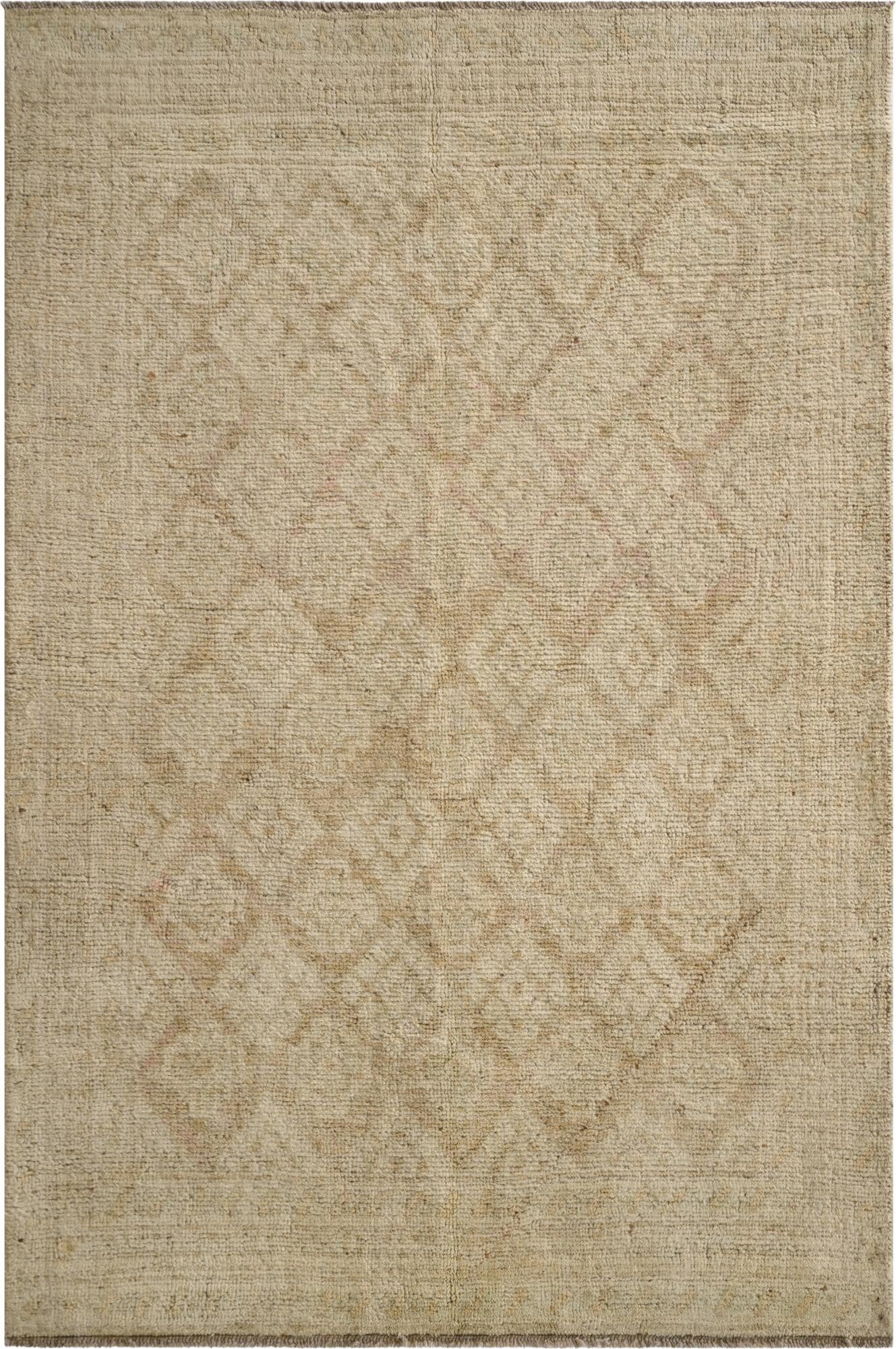  3' 11 x 5' 10  Hand Knotted Oushak Wool Rug