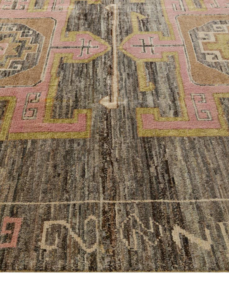 Detail image of 10' 2 x 14' 2 Hand Knotted Oushak Wool Rug