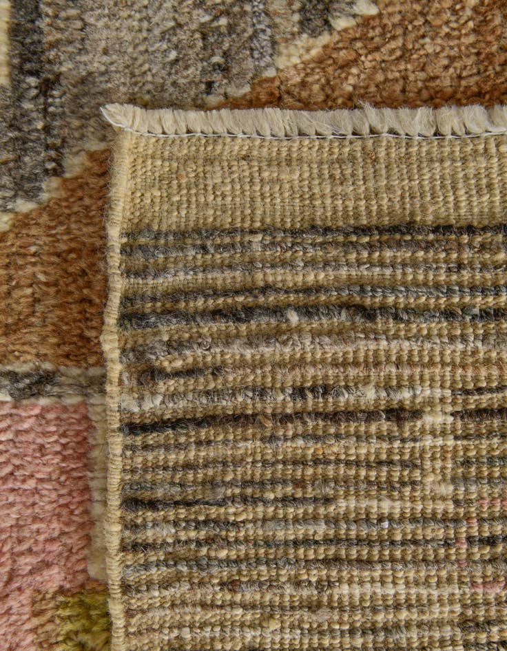 Detail image of 10' 2 x 14' 2 Hand Knotted Oushak Wool Rug